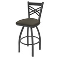 Holland Bar Stool Co 25" Swivel Counter Stool, Pewter Finish, Graph Chalice Seat 82025PW019